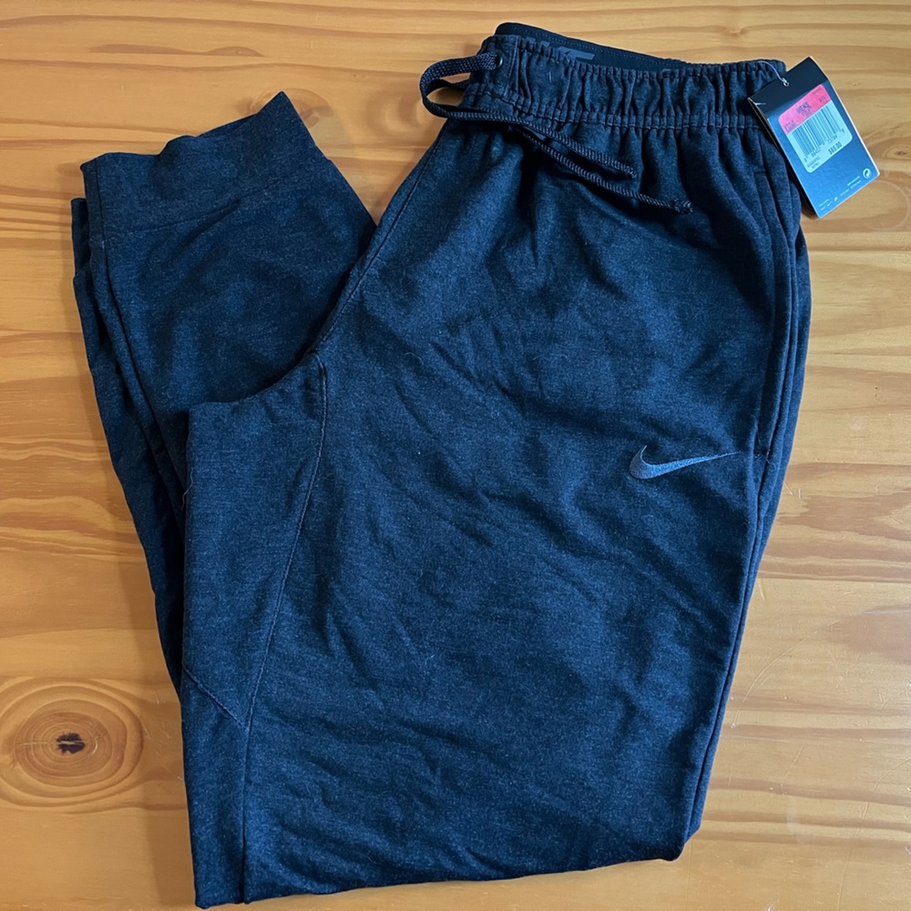 Men’s Nike Dri-fit Joggers (L) Dark charcoal Heather Gray